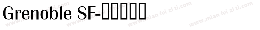 Grenoble SF字体转换